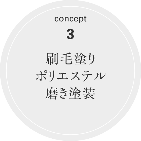 刷毛塗りポリエステル磨き塗装